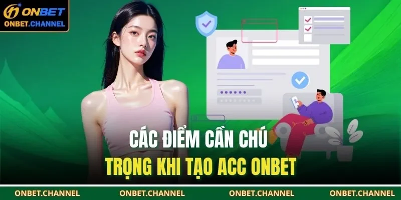 Đăng Ký Onbet 3 Các điểm cần chú trọng khi tạo acc ONBET